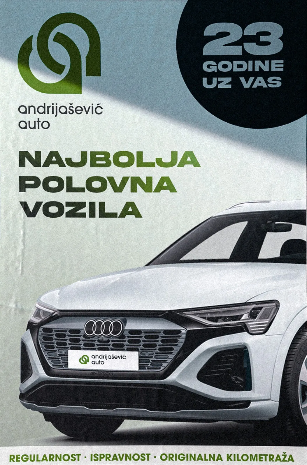 Andrijašević auto poster: 23 godine uz vas