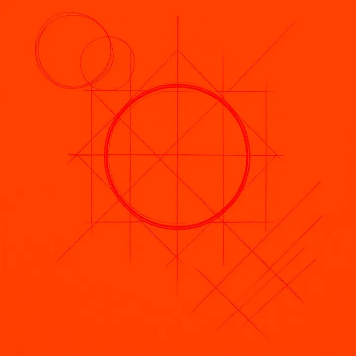 Logo construction sketch