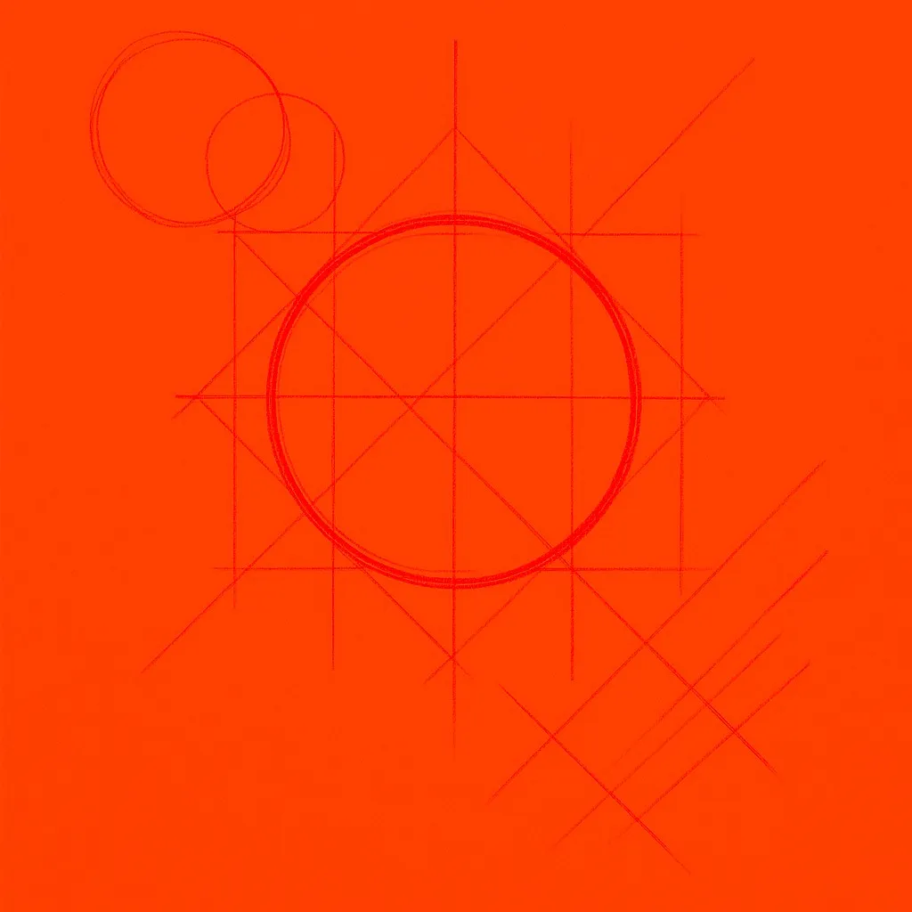 Logo construction sketch
